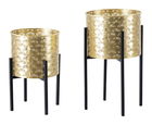 Mauro Ferretti Set Suport De Flori Pot Glass -A- Cm Ø 21X38-19X28