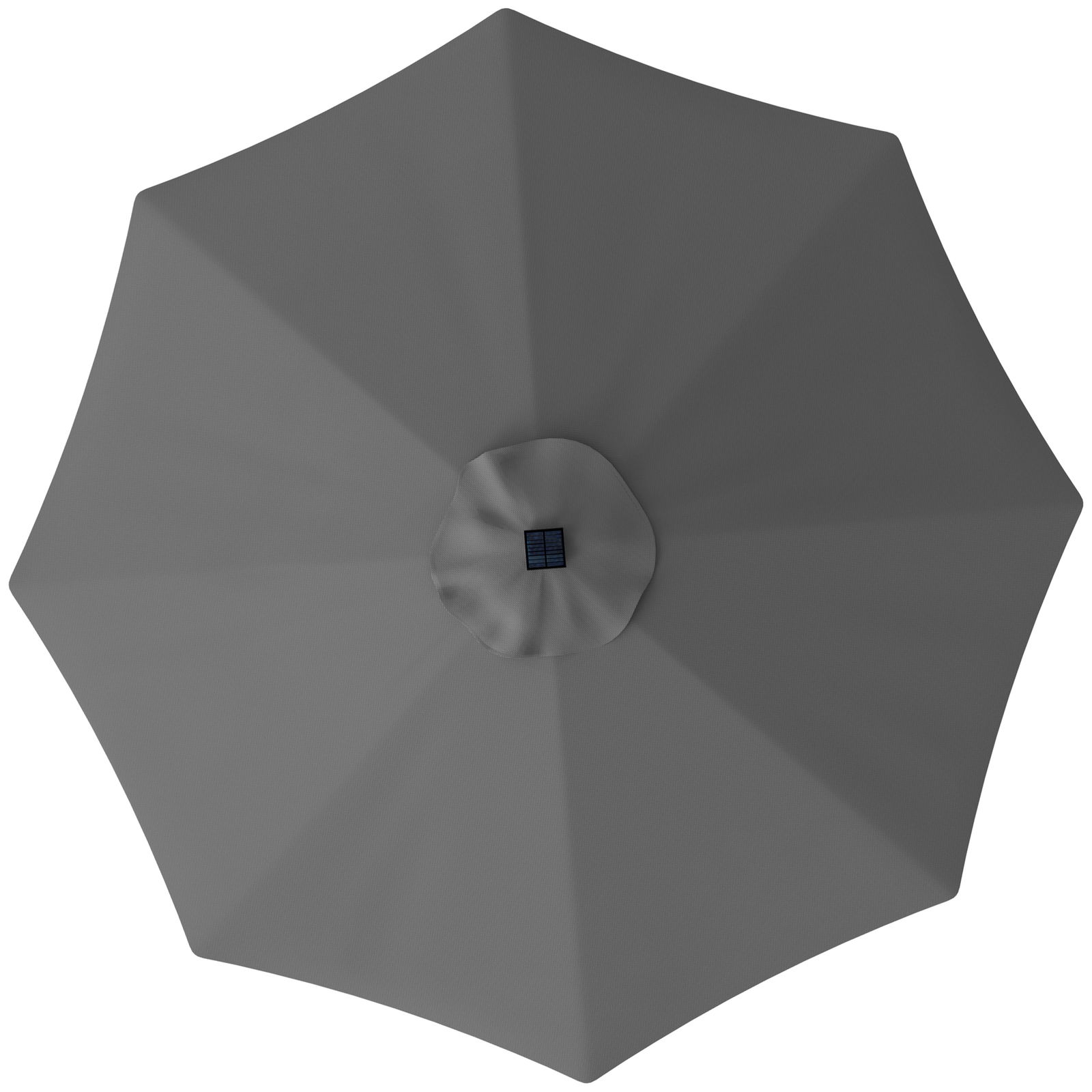 Outsunny Copertină de Rezervă pentru Umbrelă cu Ventilație în Partea Superioară, 295 cm, Gri | Aosom Romania