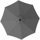 Outsunny Copertină de Rezervă pentru Umbrelă cu Ventilație în Partea Superioară, 295 cm, Gri | Aosom Romania