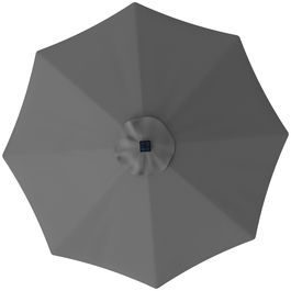 Outsunny Copertină de Rezervă pentru Umbrelă cu Ventilație în Partea Superioară, 295 cm, Gri | Aosom Romania