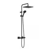 Sistem dus cu baterie termostatica Hansgrohe Vernis Shape 240 negru mat