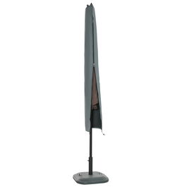 Outsunny Husă Impermeabilă pentru Umbrelă de Grădină cu Fermoar şi Şnur, 178x35/25 cm, Gri | Aosom Romania