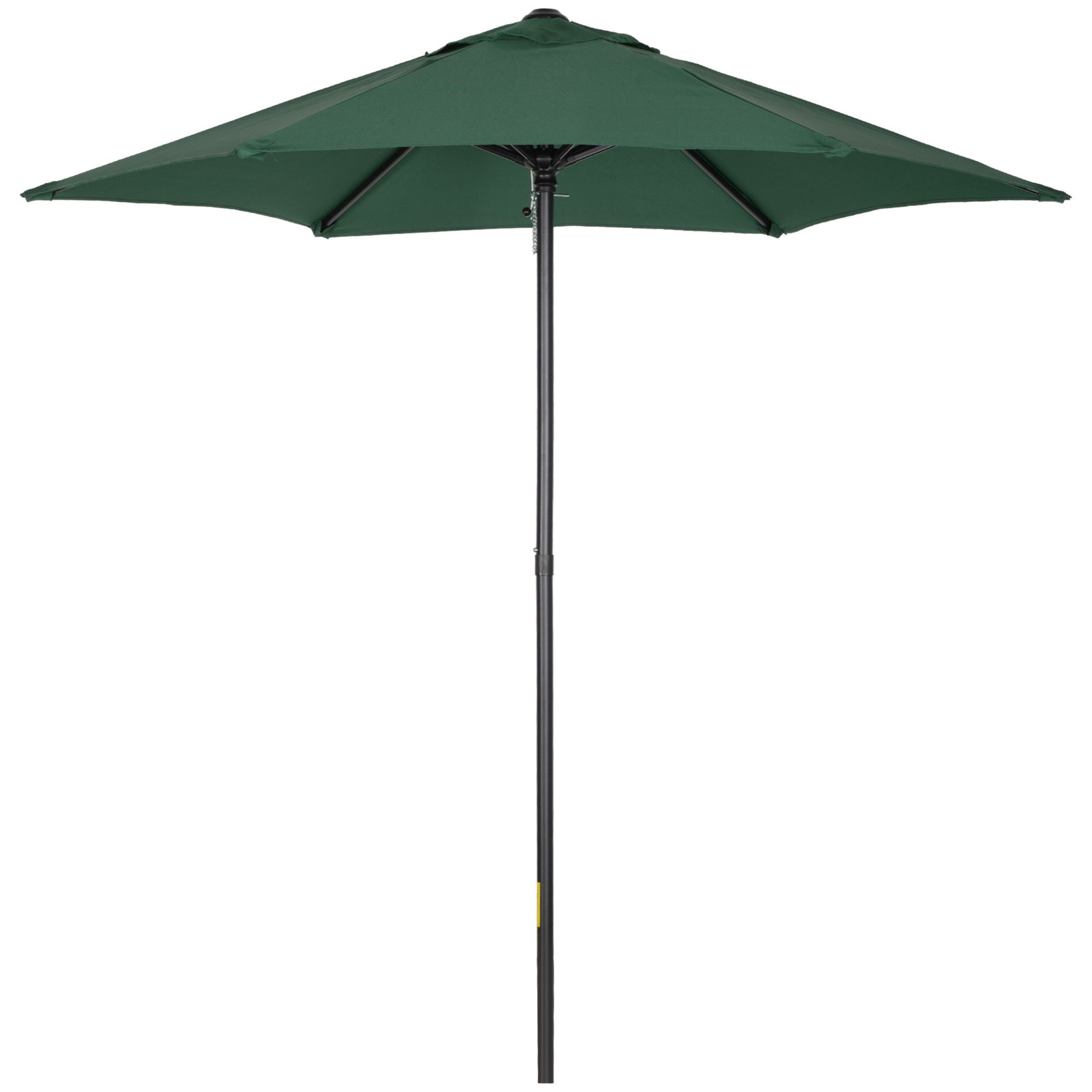 Outsunny Umbrelă de Grădină, Înclinabilă cu Orificiu de Ventilație și 6 Brațe, Ø196x204 cm, Verde | Aosom Romania