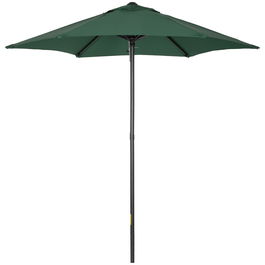 Outsunny Umbrelă de Grădină, Înclinabilă cu Orificiu de Ventilație și 6 Brațe, Ø196x204 cm, Verde | Aosom Romania