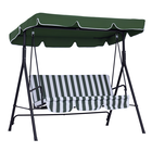 Outsunny Leagăn de Grădină cu 3 Locuri și Parasolar Basculant, 172×110×153 cm, Verde | Aosom Romania