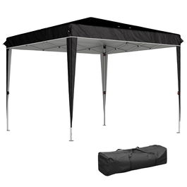Outsunny Pavilion Pliabil cu Înălțime Reglabilă și Geantă de Transport, 300x300x273 cm, Negru | Aosom Romania