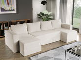Coltar U Extensibil Alfa plusat aspect lana alba
