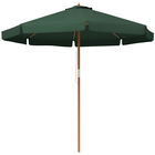 Outsunny Umbrelă de Grădină cu Corzi, Deschidere Reglabilă și Orificii de Ventilație, Ø325x250 cm, Verde | Aosom Romania