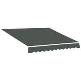 Outsunny Pânză de Înlocuire pentru Copertină Retractabilă cu Protecție UV 30+, 3,82x2,4 m, Gri | Aosom Romania