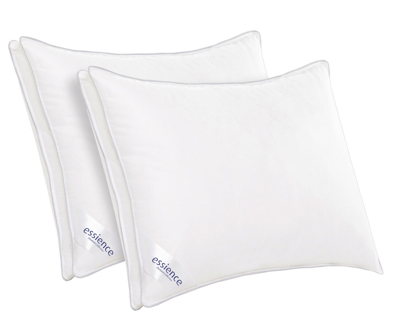 Set 2 perne 50x70 cm, Essience Premium Collection, husa 100% Bumbac; umplutura confort nanofibra extrafina