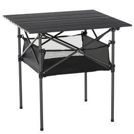 Outsunny Masă de Camping Pliabilă, Ușor de Transportat, Include Geantă de Călătorie, 70x70x69cm, Negru | Aosom Romania