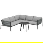 Outsunny Set Grădină Modular 5 Locuri Gri Închis | Aosom Romania