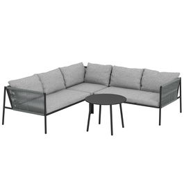 Outsunny Set Grădină Modular 5 Locuri Gri Închis | Aosom Romania