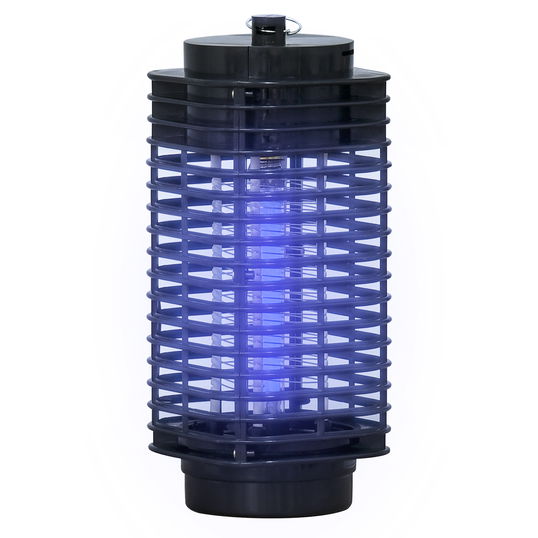 Outsunny Lampă Antițânțari cu Lumină UV pentru Interior și Exterior, Negru | Aosom Romania