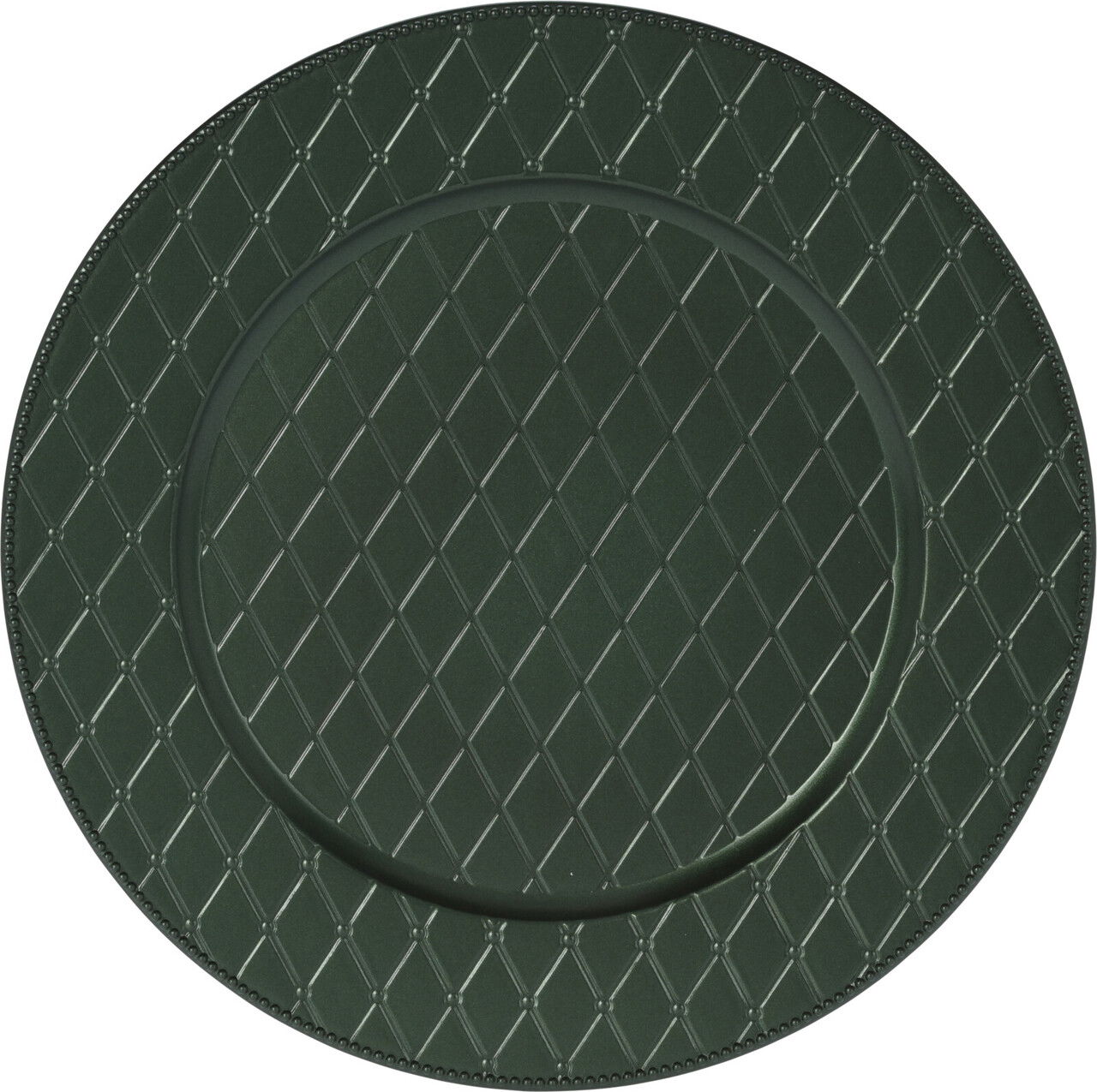 Suport farfurie Rombs Pattern v2, Excellent Houseware, 33 cm, polipropilena, verde