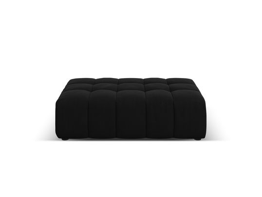 Taburet, Jennifer-51, Micadoni Home, 102x80x40 cm, catifea, negru
