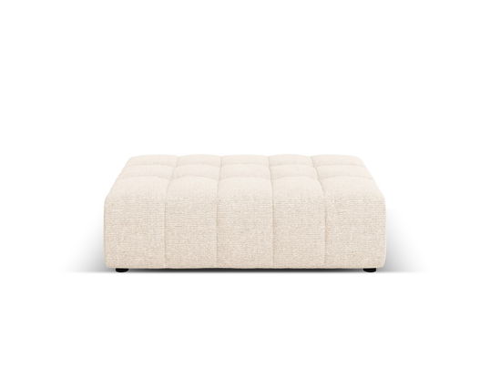 Taburet, Jennifer-140, Micadoni Home, 102x80x40 cm, tesatura chenille din poliester, bej deschis