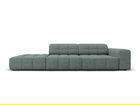 Canapea 3 locuri cotiera stanga, Jennifer-140, Micadoni Home, 262x102x70 cm, tesatura chenille din poliester, petrol