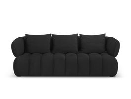 Canapea 3 locuri, Reese-192, Micadoni Home, 256x100x84 cm, catifea structurata, antracit