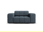 Fotoliu, Jennifer-140, Micadoni Home, 124x102x70 cm, tesatura chenille din poliester, albastru regal
