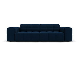 Canapea 3 locuri, Jennifer-51, Micadoni Home, 204x102x70 cm, catifea, albastru regal