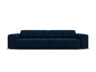 Canapea 4 locuri, Jennifer-51, Micadoni Home, 244x102x70 cm, catifea, albastru regal