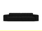 Canapea 4 locuri, Jennifer-51, Micadoni Home, 244x102x70 cm, catifea, negru