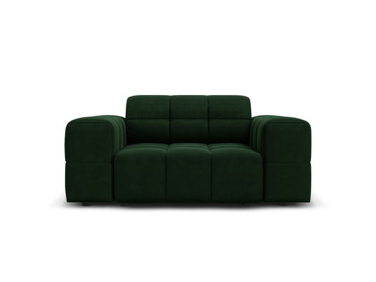 Fotoliu, Jennifer-51, Micadoni Home, 124x102x70 cm, catifea, verde bottle