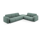 Coltar dreapta 6 locuri, Molino-140, Micadoni Home, 315x250x72 cm, tesatura chenille din poliester, petrol