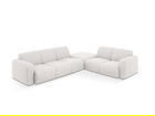 Coltar dreapta 6 locuri, Molino-140, Micadoni Home, 315x250x72 cm, tesatura chenille din poliester, gri deschis