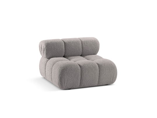 Modul pentru canapea, 1 loc, Bellis-213, Micadoni Home, 94x94x70 cm, tesatura boucle, gri deschis