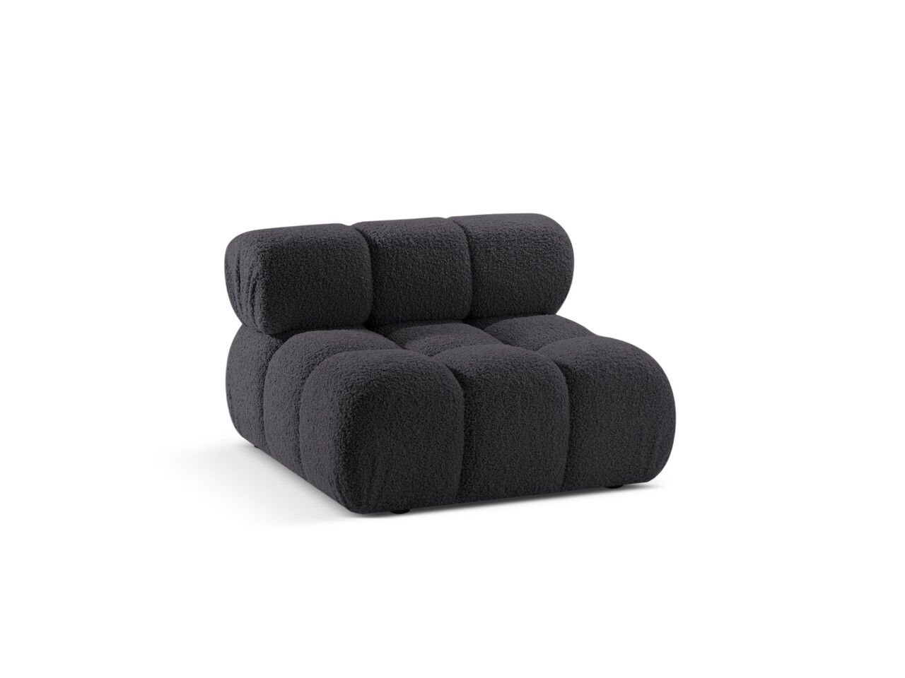 Modul pentru canapea, 1 loc, Bellis-213, Micadoni Home, 94x94x70 cm, tesatura boucle, grafit