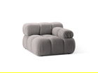 Modul dreapta pentru canapea, 1 loc, Bellis-213, Micadoni Home, 94x94x70 cm, tesatura boucle, gri deschis
