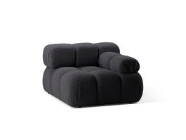 Modul dreapta pentru canapea, 1 loc, Bellis-213, Micadoni Home, 94x94x70 cm, tesatura boucle, grafit