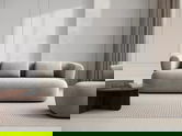 Canapea 3 locuri, Jenny-67, Micadoni Home, 178x90x73 cm, tesatura boucle, gri deschis