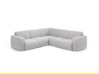 Coltar simetric 5 locuri, Molino-101, Micadoni Home, 252x252x75 cm, tesatura boucle, gri deschis