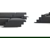 Coltar extensibil dreapta 3 locuri cu lada depozitare, Jodie-78, Micadoni Home, 246x151x86 cm, tesatura structurata, gri inchis