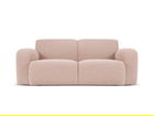 Canapea 2 locuri, Molino-101, Micadoni Home, 170x95x72 cm, tesatura boucle, roz pudra
