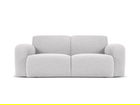 Canapea 2 locuri, Molino-101, Micadoni Home, 170x95x72 cm, tesatura boucle, gri deschis