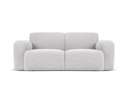 Canapea 2 locuri, Molino-101, Micadoni Home, 170x95x72 cm, tesatura boucle, gri deschis