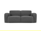 Canapea 2 locuri, Molino-101, Micadoni Home, 170x95x72 cm, tesatura boucle, gri inchis