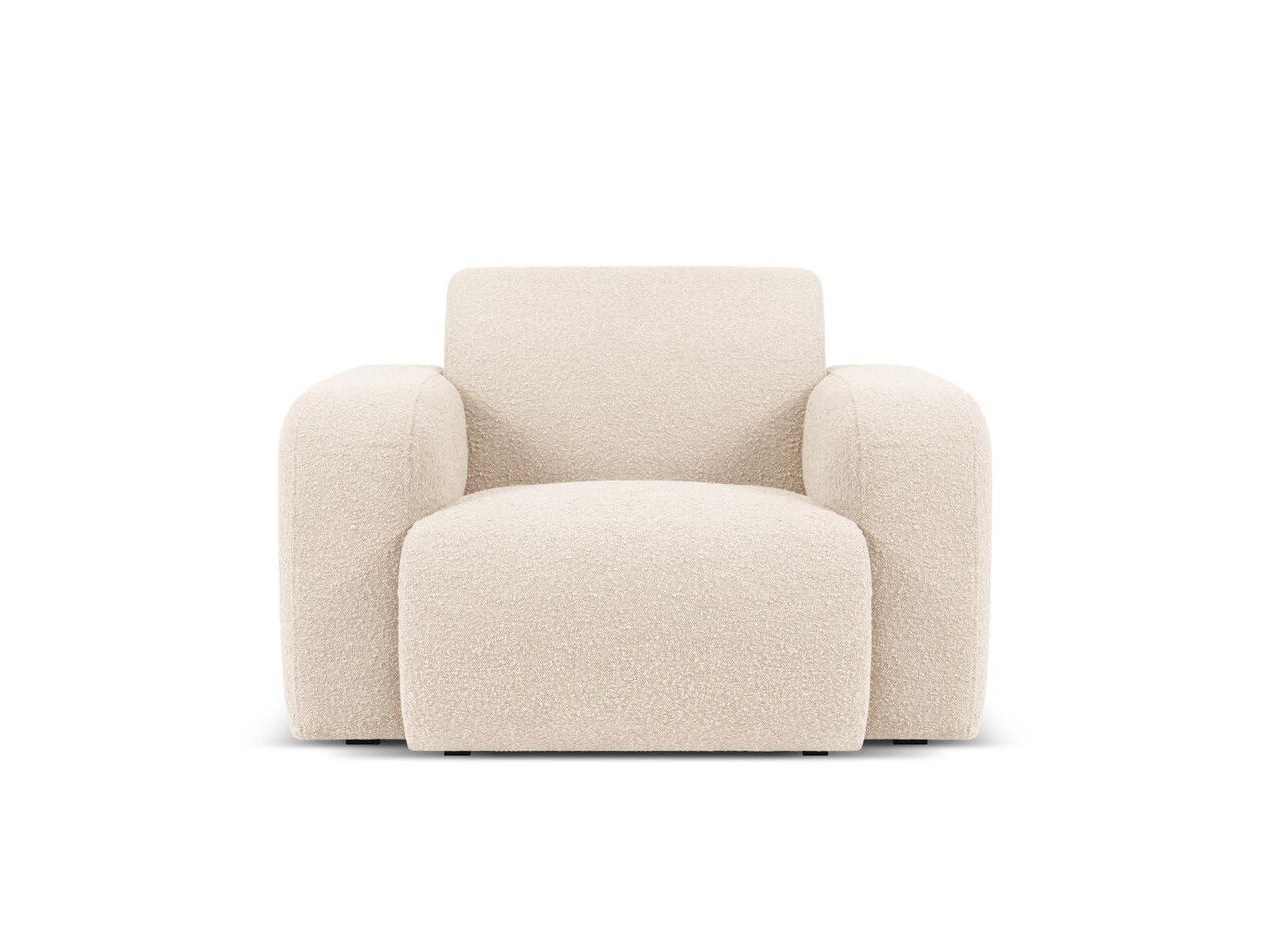 Fotoliu, Molino-101, Micadoni Home, 105x95x72 cm, tesatura boucle, bej
