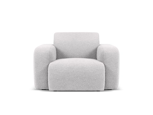 Fotoliu, Molino-101, Micadoni Home, 105x95x72 cm, tesatura boucle, gri deschis