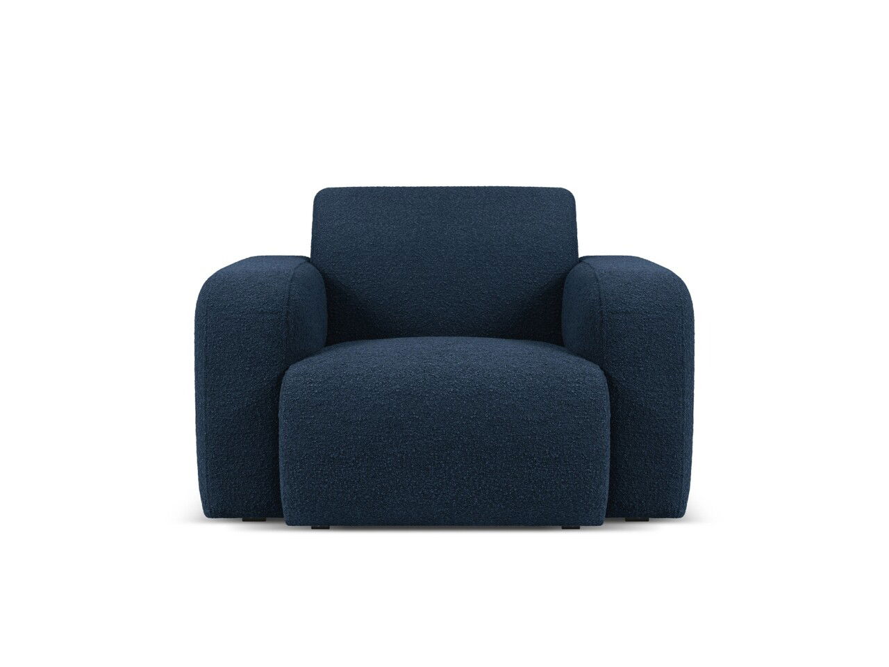Fotoliu, Molino-101, Micadoni Home, 105x95x72 cm, tesatura boucle, albastru inchis