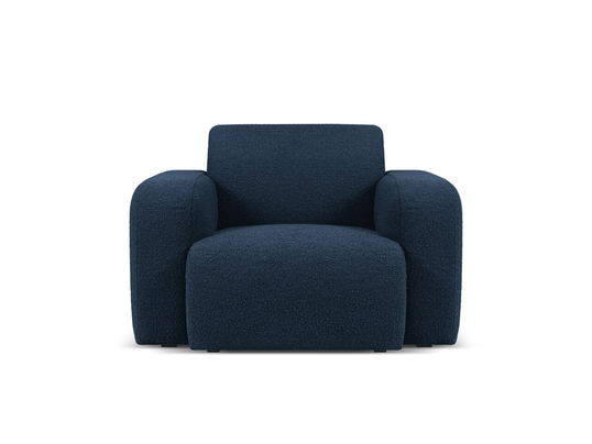 Fotoliu, Molino-101, Micadoni Home, 105x95x72 cm, tesatura boucle, albastru inchis