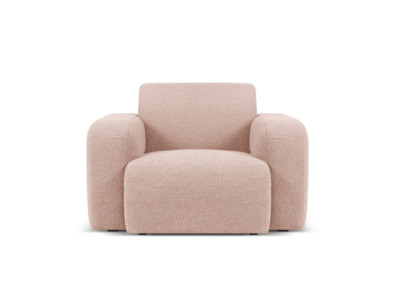 Fotoliu, Molino-101, Micadoni Home, 105x95x72 cm, tesatura boucle, roz pudra
