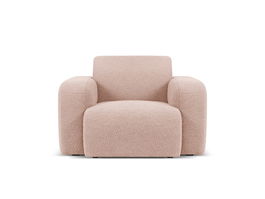 Fotoliu, Molino-101, Micadoni Home, 105x95x72 cm, tesatura boucle, roz pudra