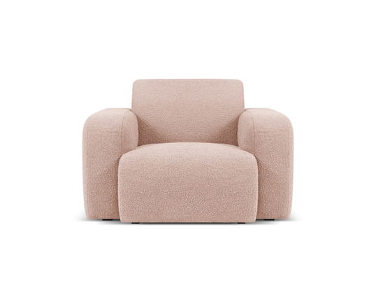 Fotoliu, Molino-101, Micadoni Home, 105x95x72 cm, tesatura boucle, roz pudra