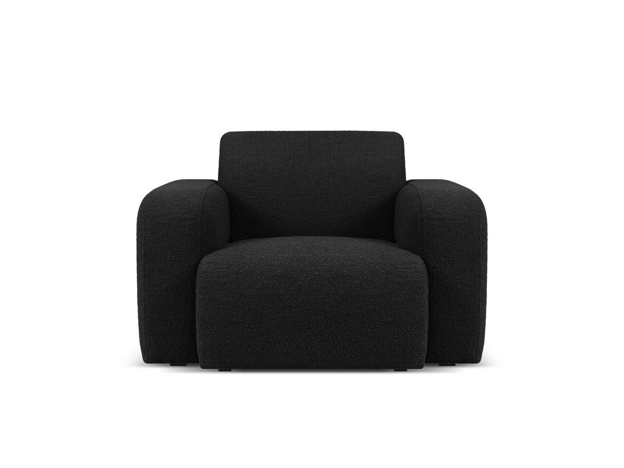 Fotoliu, Molino-101, Micadoni Home, 105x95x72 cm, tesatura boucle, negru