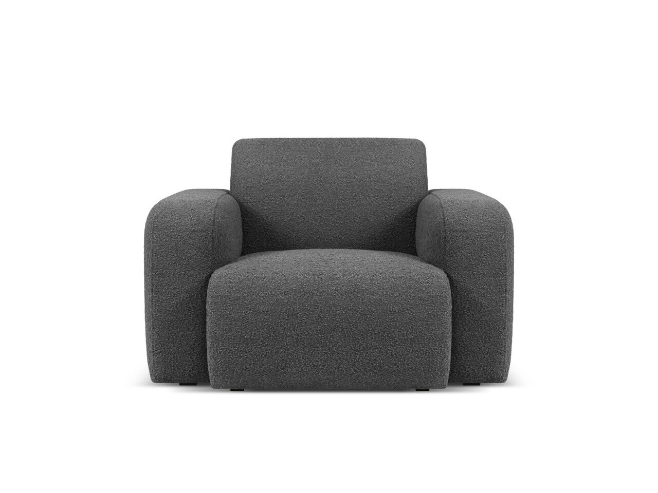 Fotoliu, Molino-101, Micadoni Home, 105x95x72 cm, tesatura boucle, gri inchis